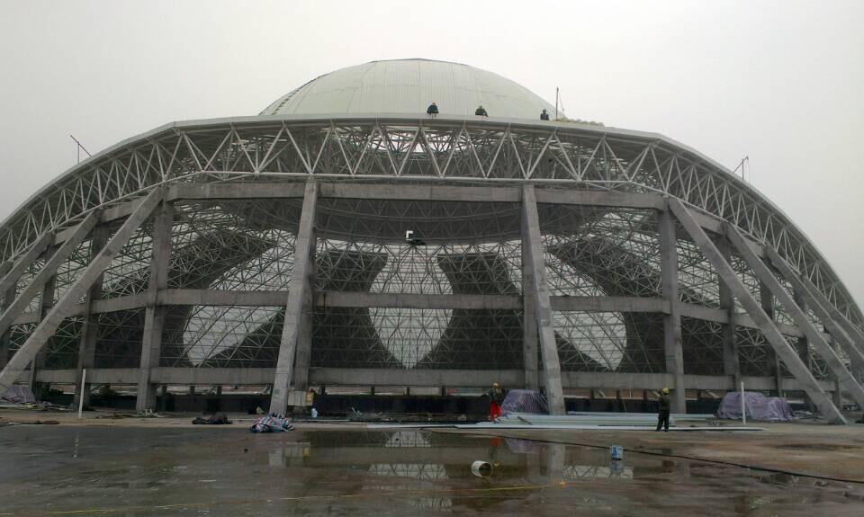 红河温泉馆网架工程