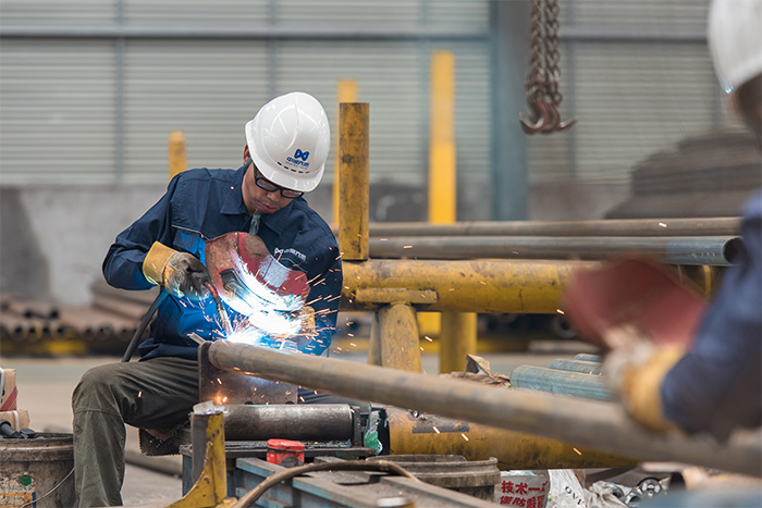 红河网架焊接车间